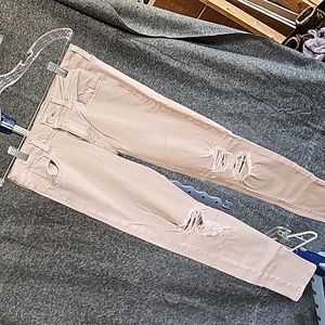 AMERICAN EAGLE Light Pink Size 6 Short Jeggings with Super Stretch